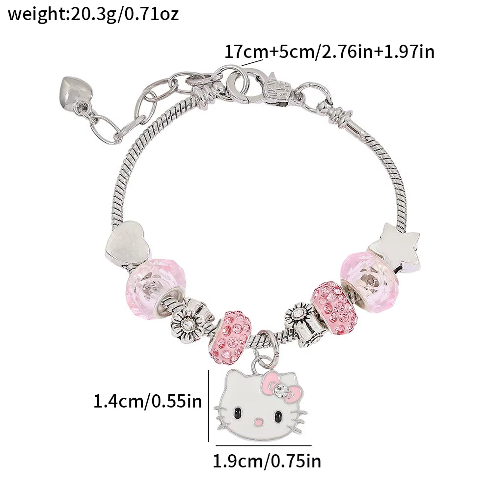 Cute Sanrio Hello Kitty  Bracelet Set