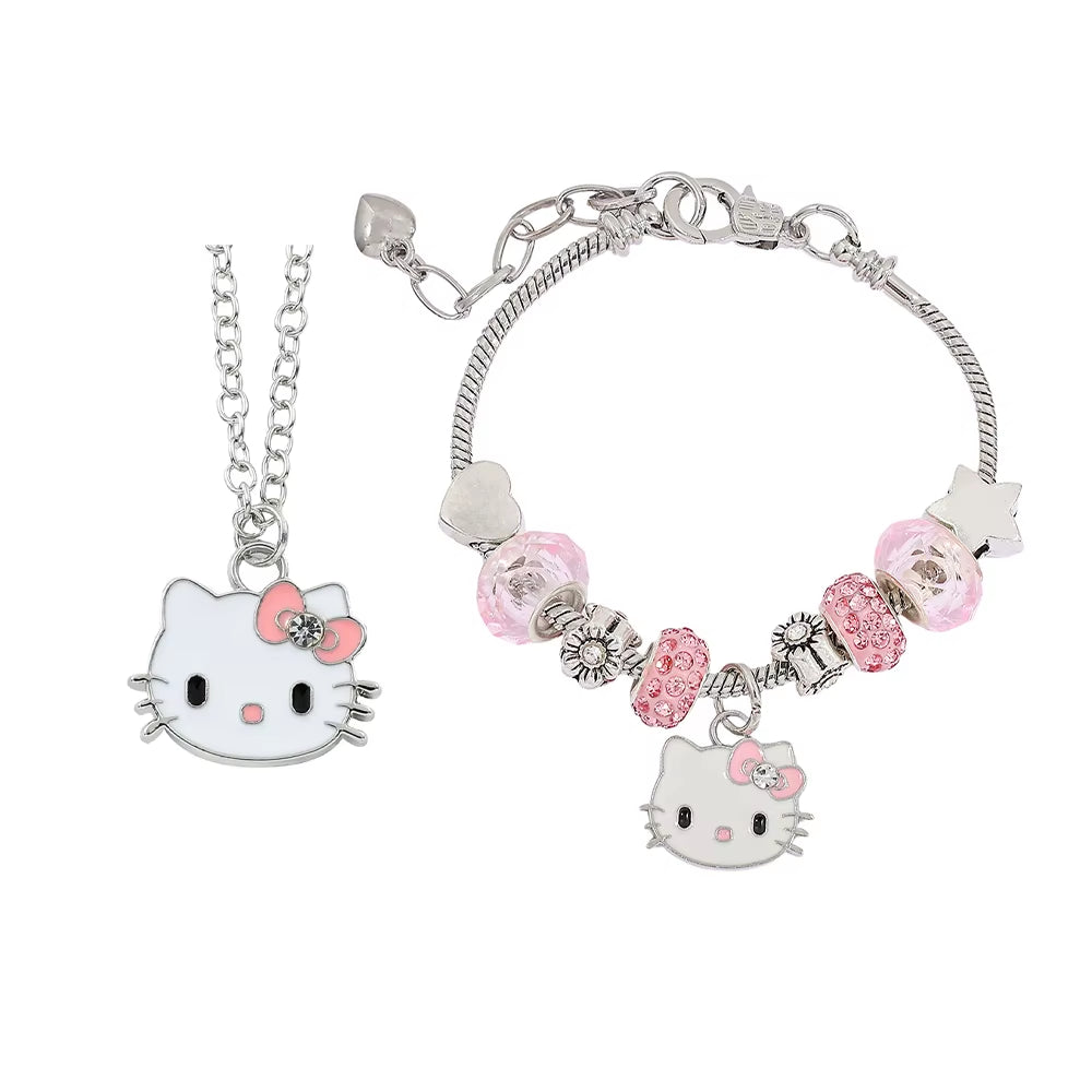 Cute Sanrio Hello Kitty  Bracelet Set